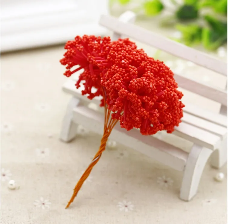 Абрикос 12 шт./лот пены цветок голова Искусственные цветы ручной работы DIY