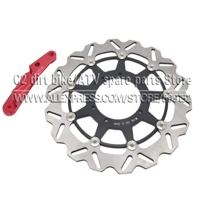 320 фланцевый тормозной диск ротор + кронштейн для 4-горшечного суппорта HF6 CR125 CR250