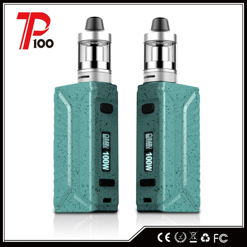 Original GTRS P100 Starter Kit 5 colors ecigarette with 100W Box Mod 2.5ML Tank Atomizer power by 1Pc 18650 battery | Электроника