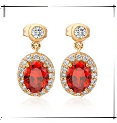 Love Heart Oxblood Red Garnet Limited 925 Серебряный Модный Ювелирный Висячие серьги-капли S5156