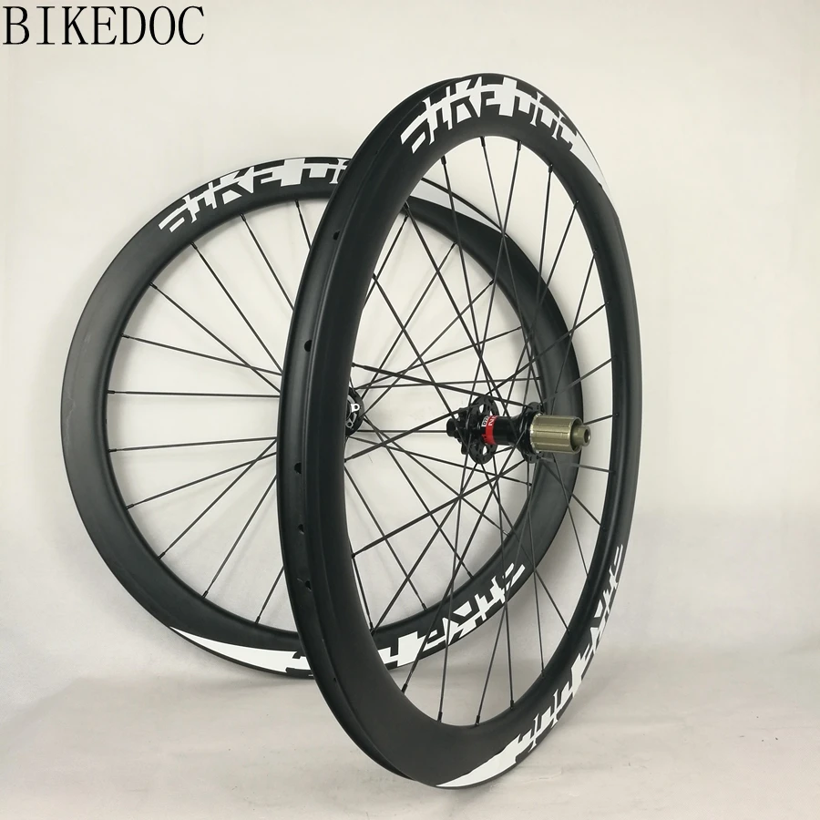 Колеса для шоссейного велосипеда BIKEDOC карбоновый диск 50 мм | Спорт и развлечения