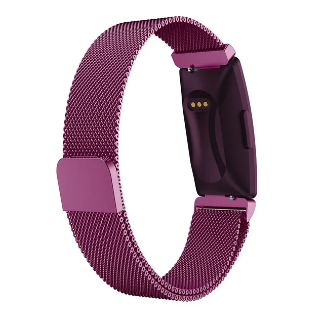 Фиолетовый Для Fitbit Inspire HR сменная Миланская петля магнитный браслет из нержавеющей стали для Fitbit Inspire аксессуары - Цвет: Фиолетовый