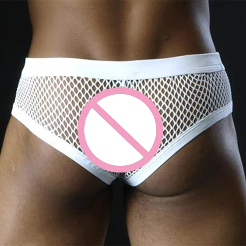 Мужское Сетчатое нижнее белье сексуальные трусы прозрачное дышащее шорты Крутое
