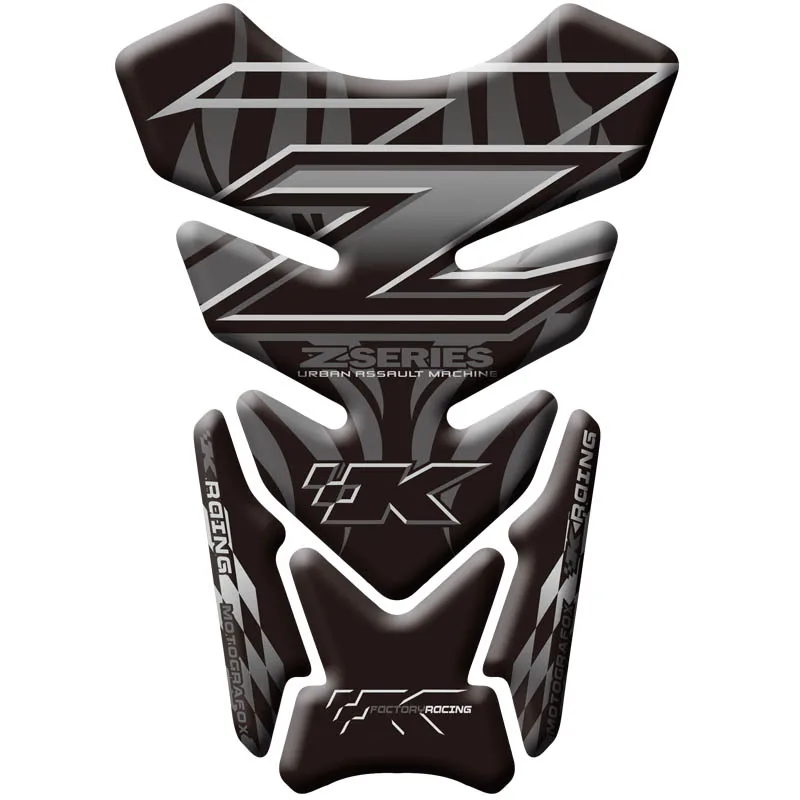 Мотоцикл 3D топливные баки для мотоциклов Pad защитный стикеры s наклейки Kawasaki Z750 Z1000 рыбья кость - Цвет: 5