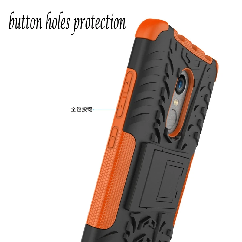 YSW For Xiaomi Redmi Note 4 Case Armor Hybrid Shockproof Silicone Hard Stand Cover 4X Coque | Мобильные телефоны и