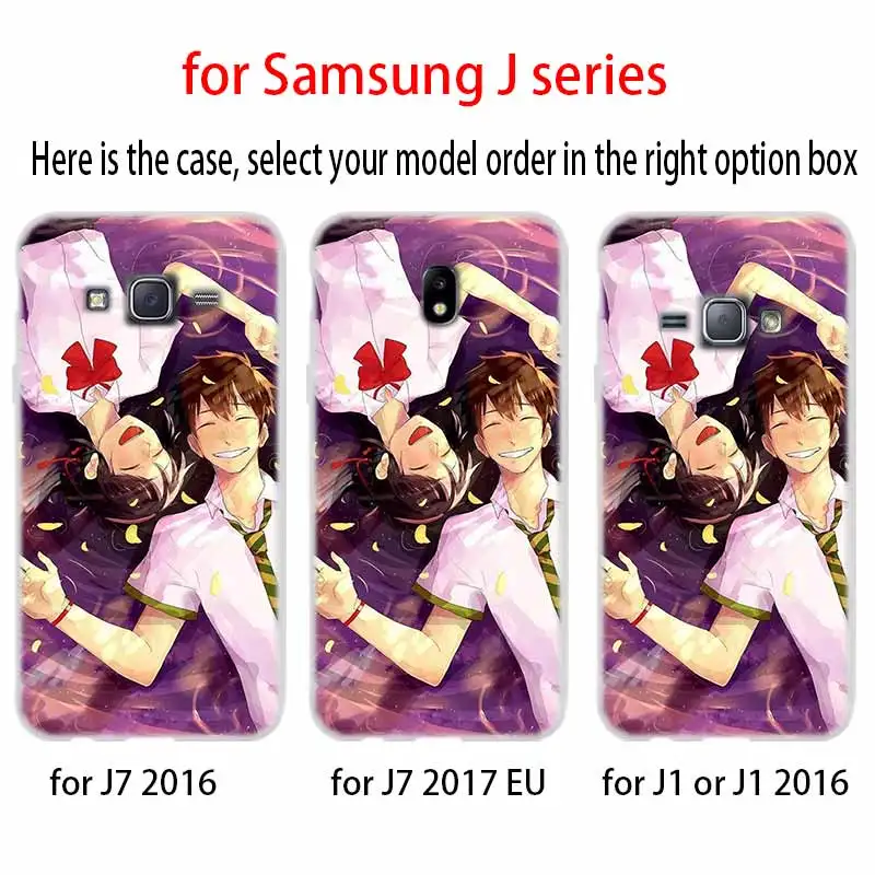 Мягкий чехол из ТПУ для Samsung Galaxy J6 J8 J5 J7 J4 Core Plus 2018 2016 2017 EU Prime Pro Ace Kiminonawa Your Name anime |