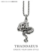 dragon link necklace2017 brand new chain fashion jewelry europe style rebel cross bijoux gift for men women friend
