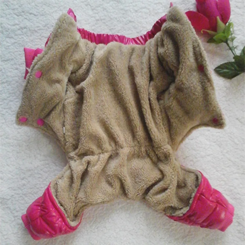 Зимняя одежда для собак маленьких пальто куртка из искусственной кожи