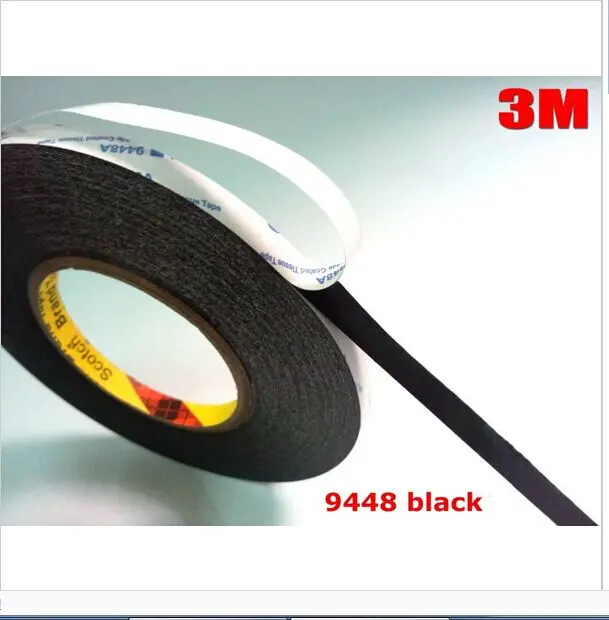 Оригинальная черная двусторонняя клейкая лента 3 м 9448 ширина 1 мм/1 5 мм/2 мм