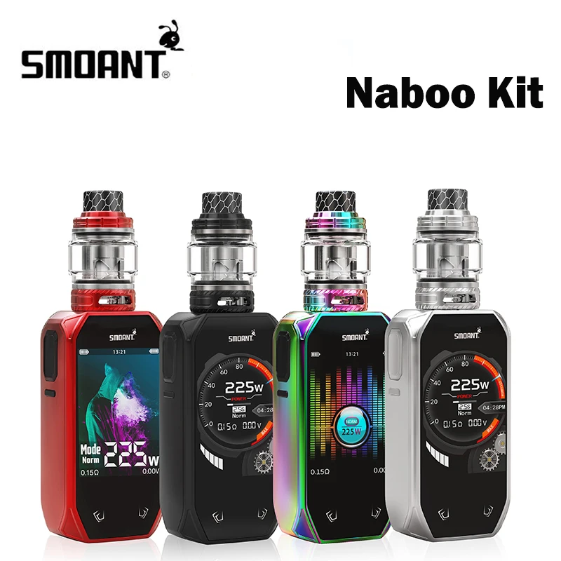 Smoant naoo 225 Вт набор сенсорных кнопок Max 2 4 дюйма экран с мл/2 мл бак распылитель vape