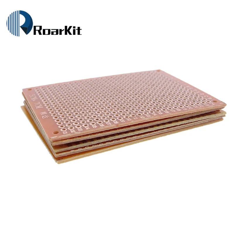 10 шт. 5*7 PCB 5x7 PCB 5 см 7 см DIY Прототип бумага PCB универсальная плата желтый