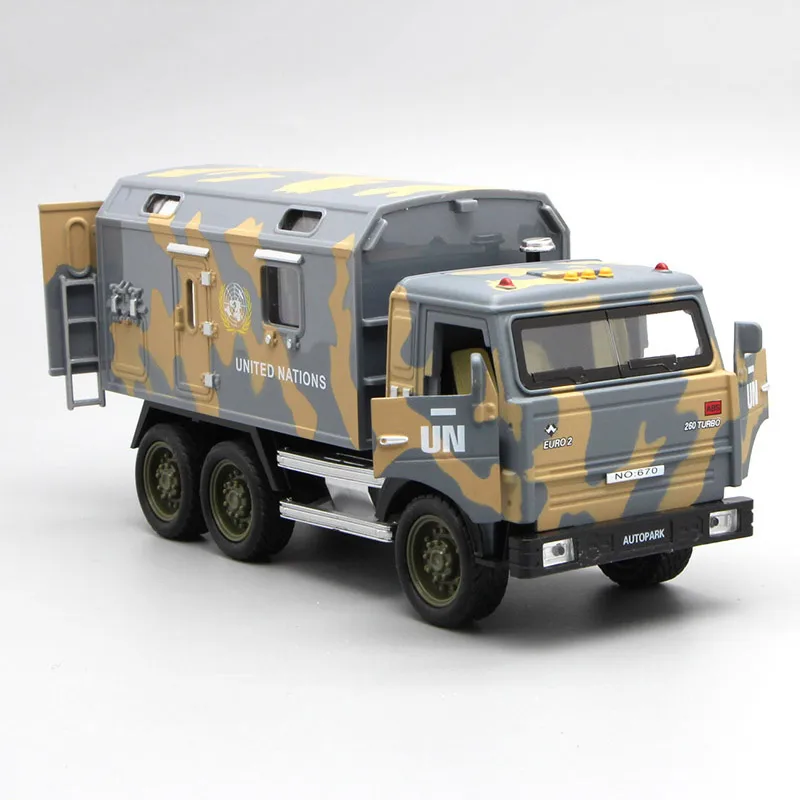 Blue HOMMAT моделирование 1:32 КАМАЗа военный автомобиль силы грузовик автомобиль литой игрушечный автомобиль модель подарочные Машинки Игрушки для детей - Цвет: Blue