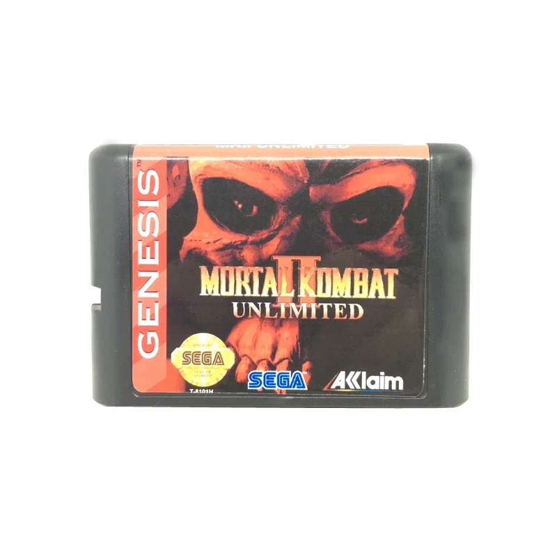 MORTA KOMBAT 2 UNLIMITED для 16 бит игровой карты картридж для sega Mega Drive/Genesis system EUR/USA Shell