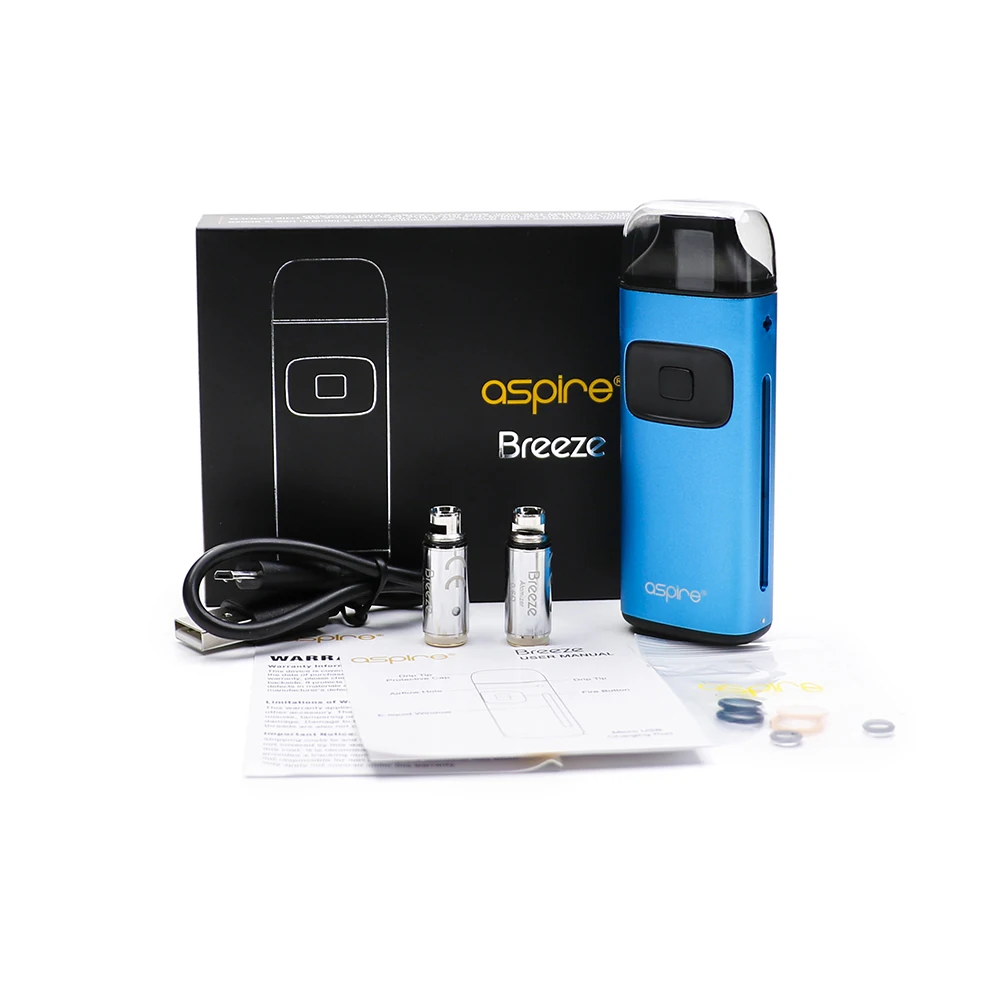 Aspire Breeze все-в-одном комплект 2 мл емкость 650 мАч встроенный аккумулятор с 0.6ohm aspire