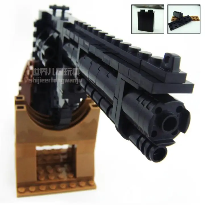 AUSINI 300 шт. револьвер SWAT Пистолет мощность оружие Модель 1:1 фигурки DIY Строительные