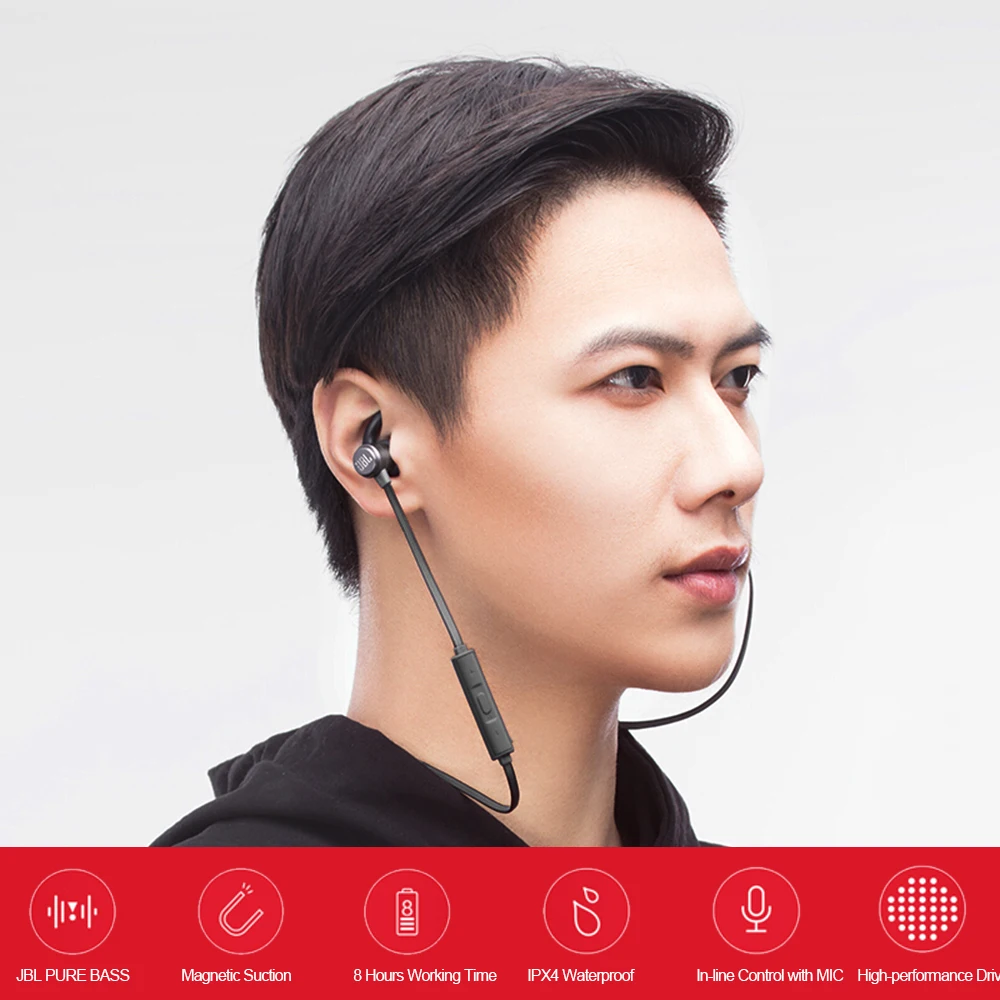 JBL T280BT беспроводные bluetooth-наушники для бега, спортивные наушники, гарнитура с защитой от пота, встроенное управление с микрофоном