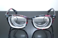 new eyeglasses monturas de gafas eye glasses frames for large frame flower high myopic myodisc glasses 16d pd64