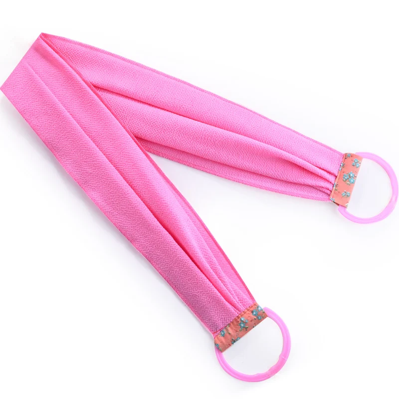 Длинное банное полотенце с эффектом потертости однослойное удлиняющее для спины