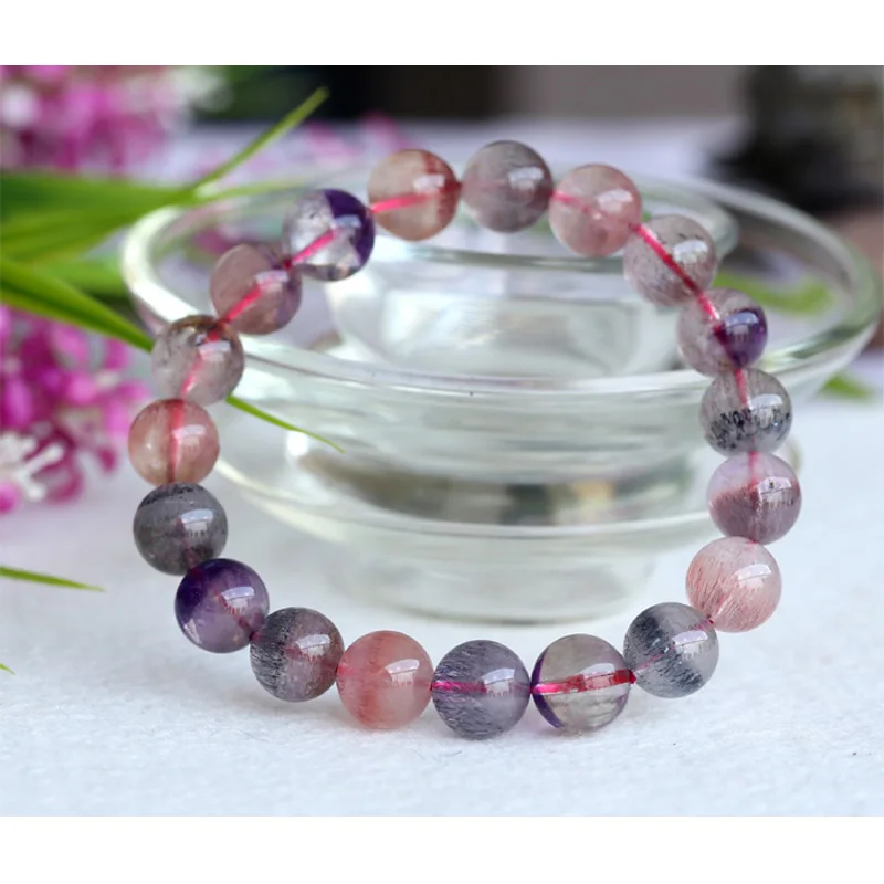 Оптовая продажа натуральный подлинный разноцветный растягивающийся браслет Mix