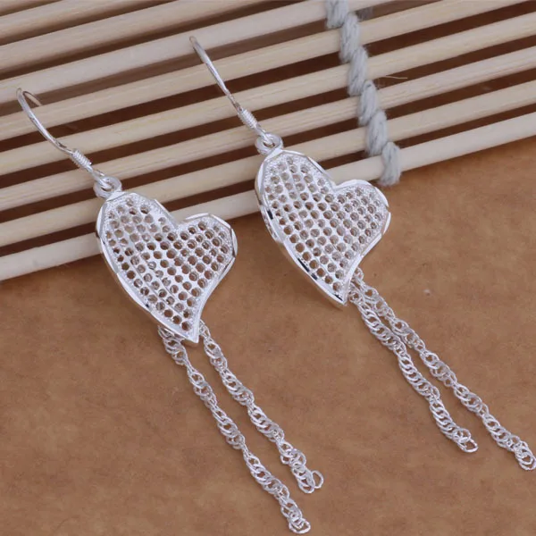 Free Shipping Wholesale MOTHER'S DAY gift 925 Sterling silver Earrings Womens Elegant Fashion Dangle pendants WE063 | Украшения и