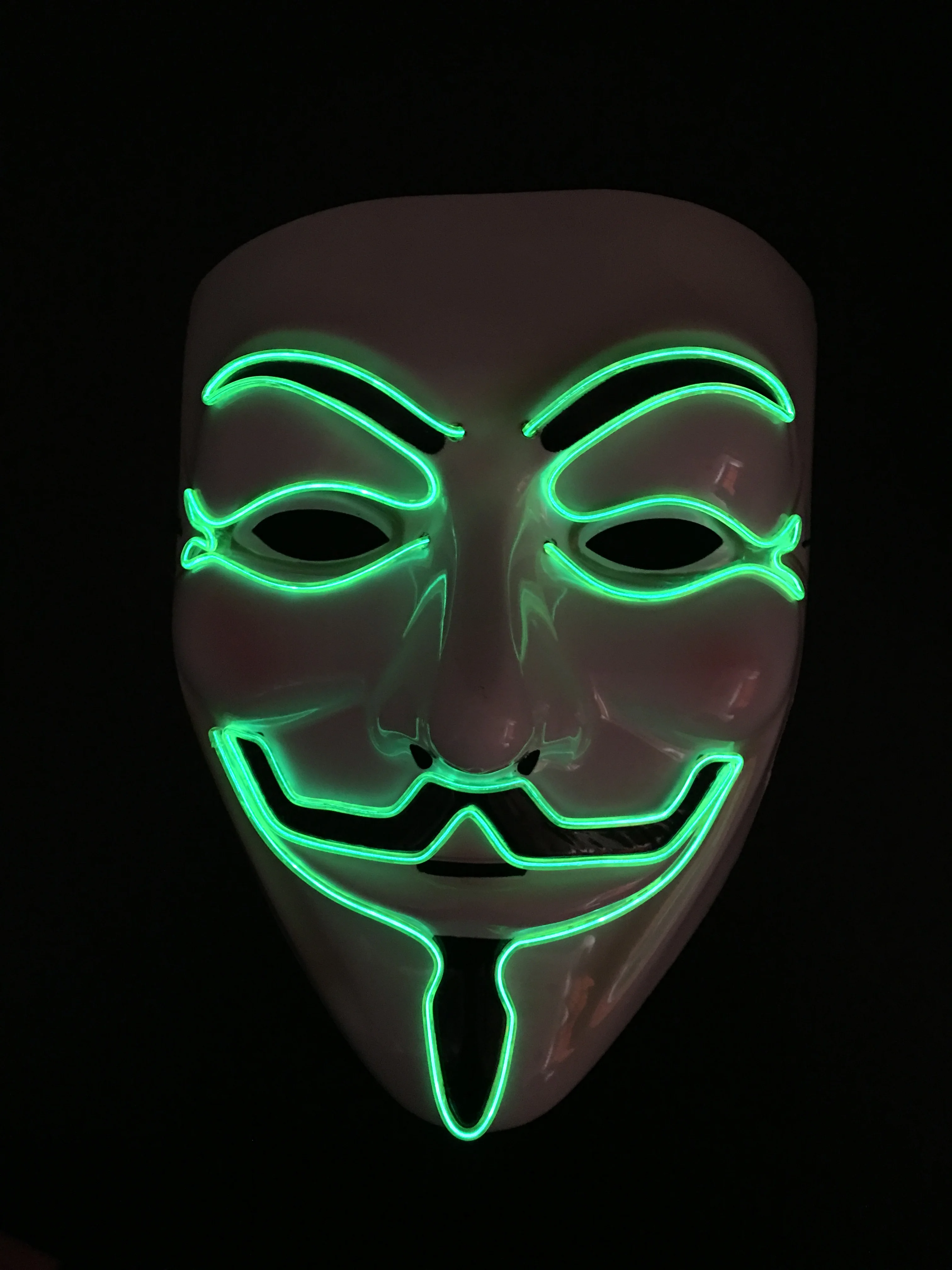 Halloween Mask LED Mask Light Up Party Masks V for Vendetta Cosplay Mascara Horror Mascarillas Glow In Dark Masque
