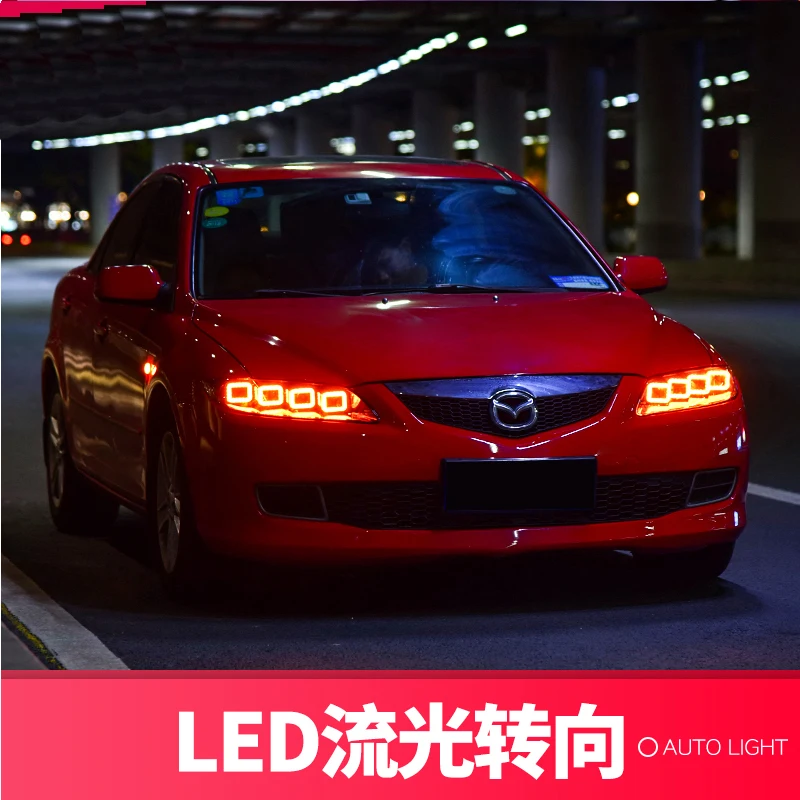 Автомобильный стайлинг фары для Mazda 6 2003 2015 Mazda6 все светодиодный ные светодиодные