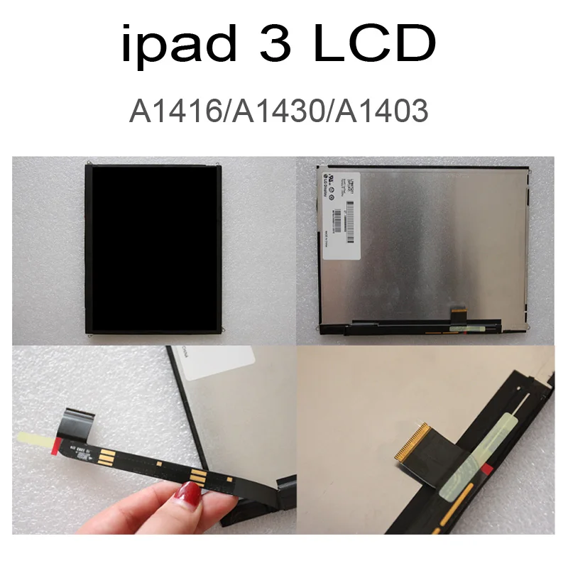 Тестирование Экран для iPad 3 3rd Gen A1416 A1403 A1430 9 7 "ЖК-дисплей Дисплей внешний