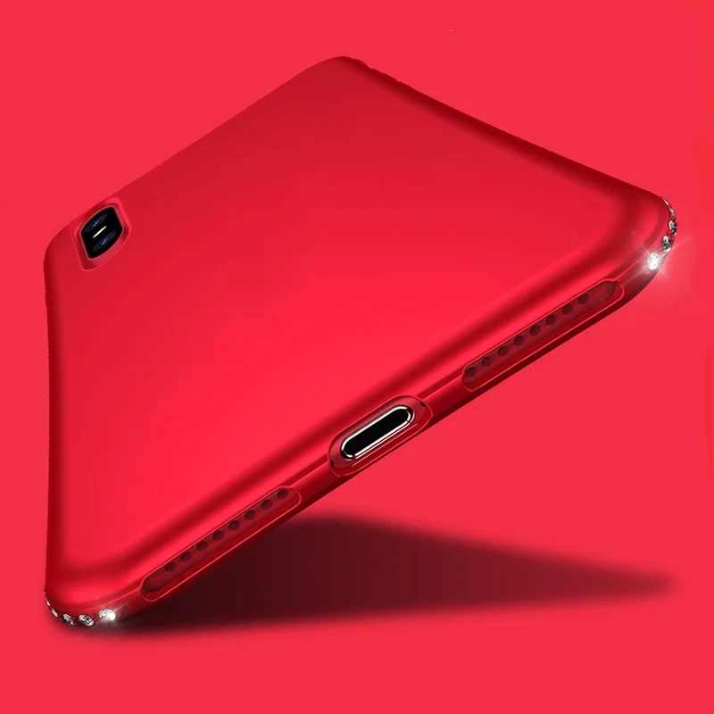 Роскошный Блестящий Алмазный чехол для телефона iphone XS XR Max Мягкий силиконовый