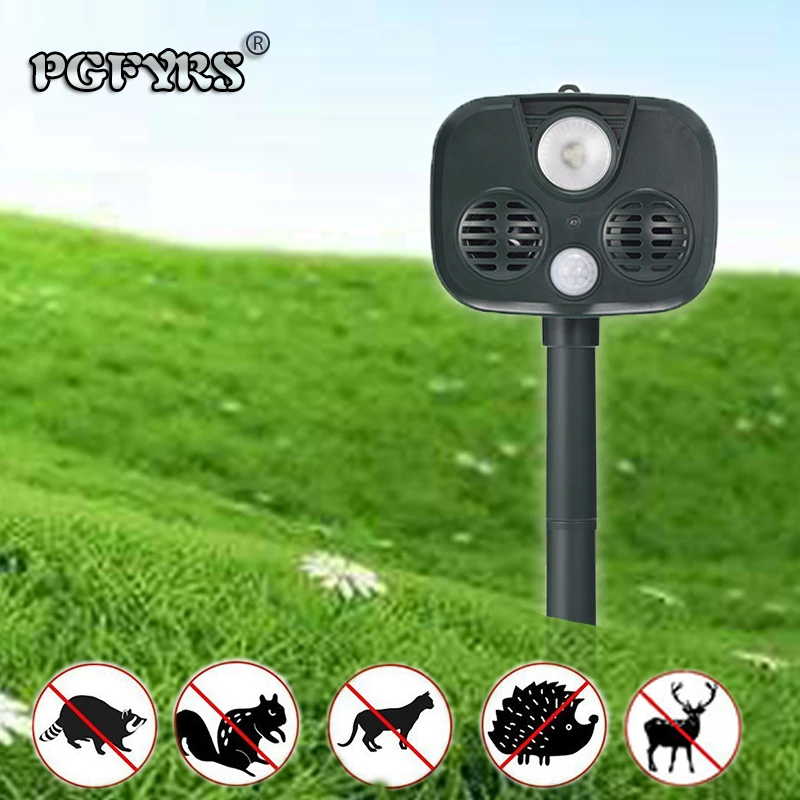 Новинка 2019 ультразвуковой отпугиватель птиц на солнечной батарее для сада