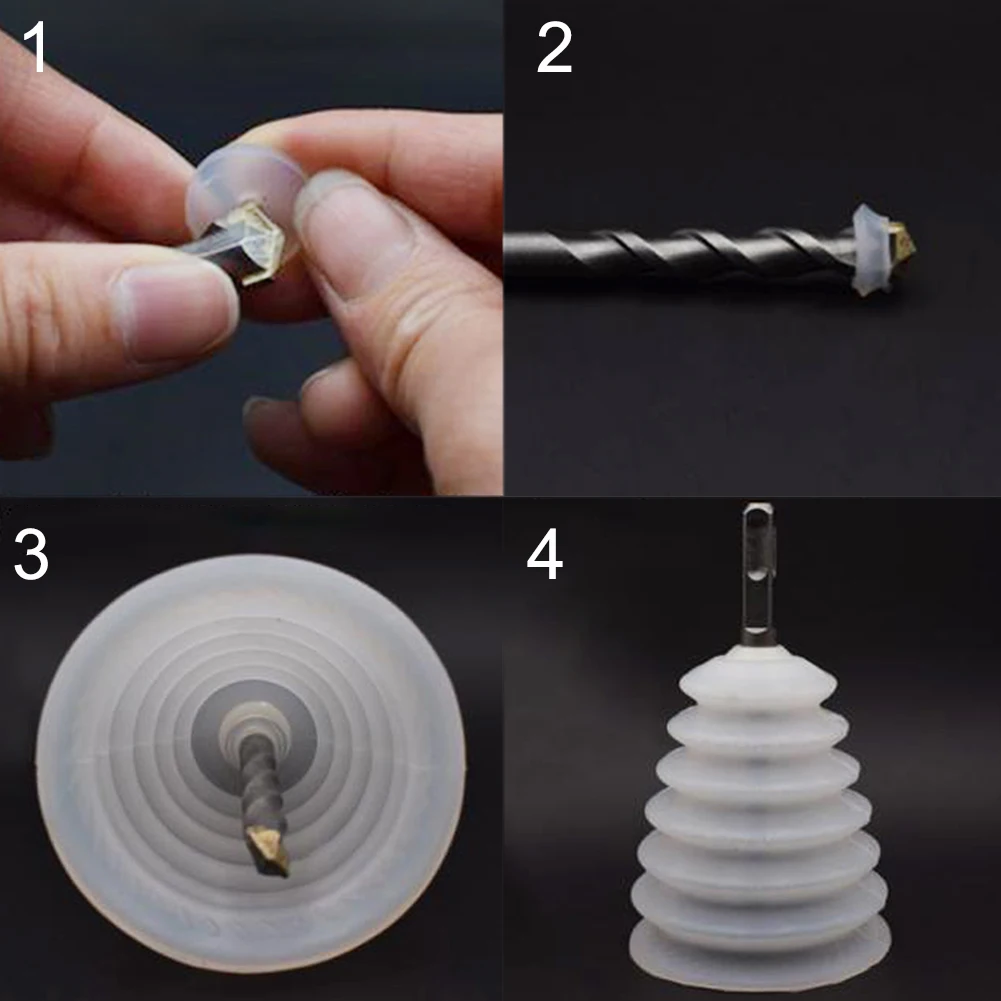 Пластик сборник цементной пыли Защитная крышка Кепки чашка для дрель перфоратор