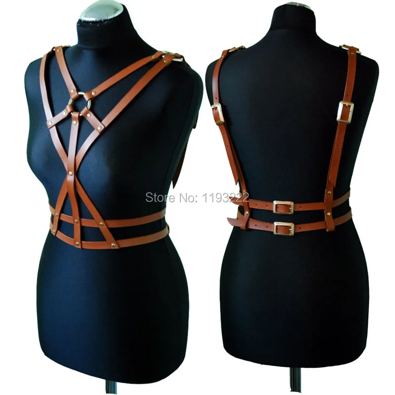 Женские кожаные ремни ручной работы сексуальные в форме меча|leather harness|leather harness