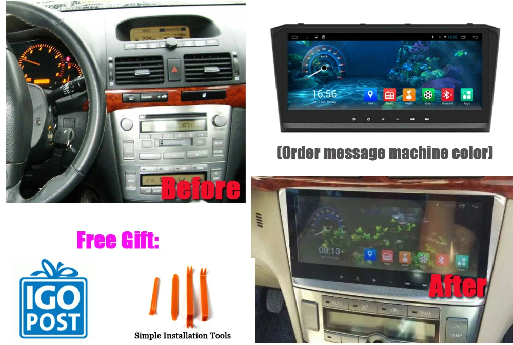 Liandlee 8," Android для Toyota Avensis T250 2003~ 2009 стерео радио видео Wifi Carplay карта gps Nav Navi навигация Мультимедиа