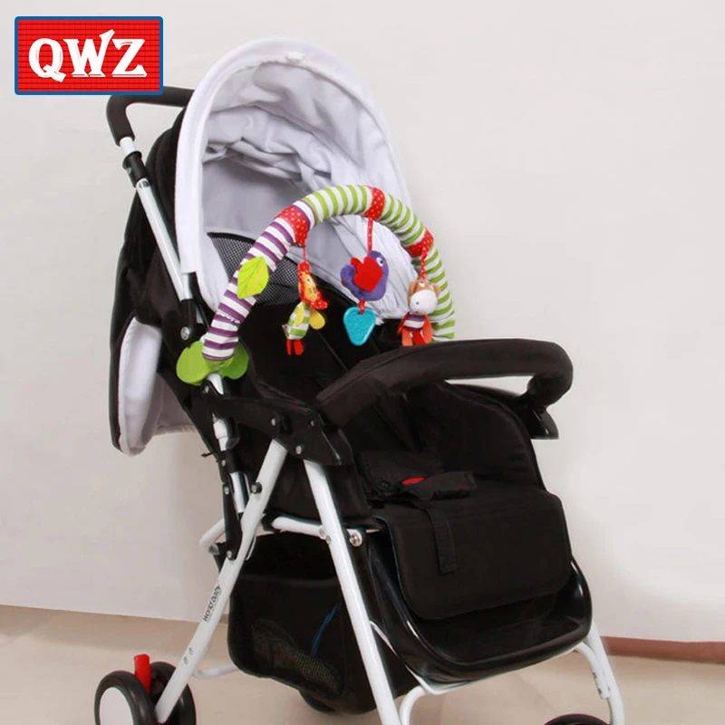 QWZ 1 шт. Детские Висячие синий слон и розовый кролик музыкальная игрушка кровать и коляска игрушка детская погремушка подарки