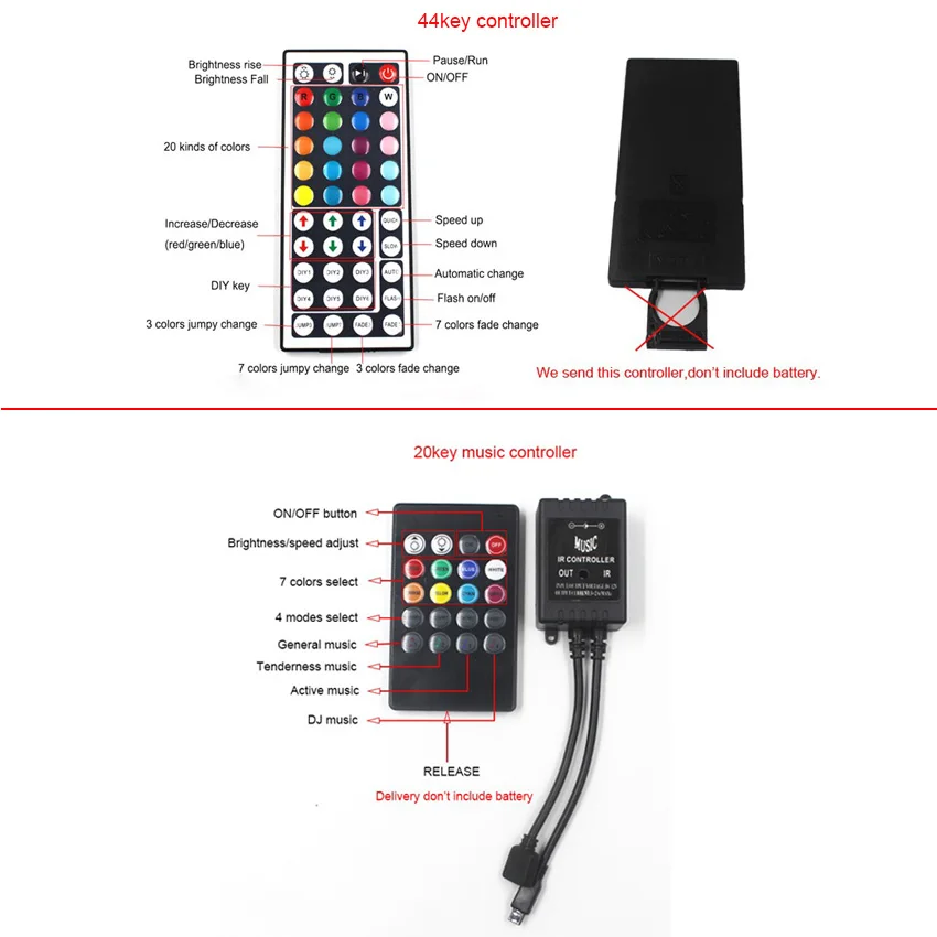IKVVT RGB набор светодиодных лент 5 м SMD5050 неводонепроницаемый гибкий ленточный