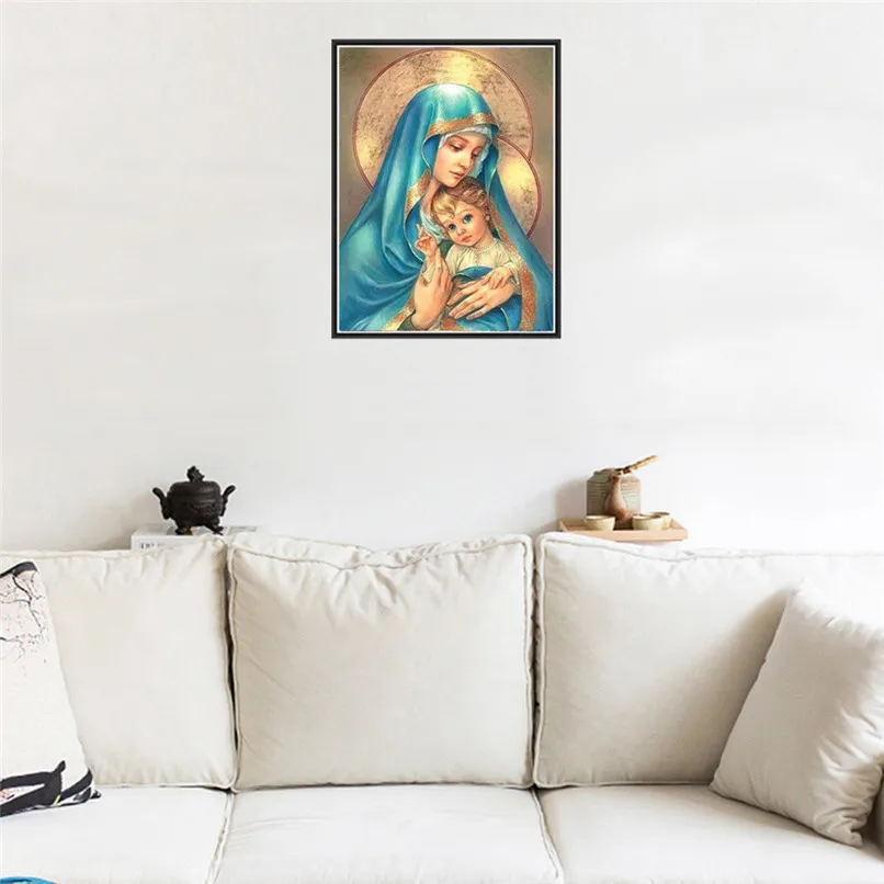 5D Сделай Сам Вышивка крестом алмаз религиозный лидер значок алмазной мозаики