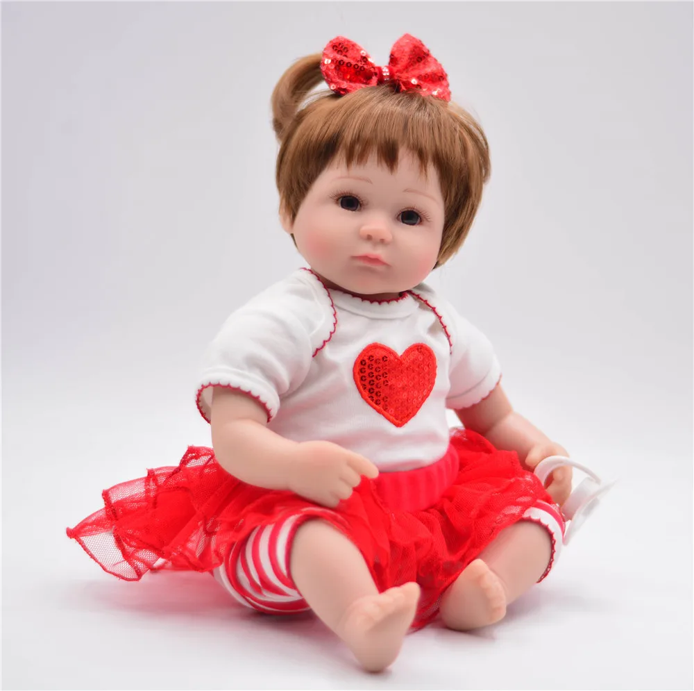 16 &quot40 см живой Bebe сопровождение кукла Красивая menina reborn силиконовые куклы дети