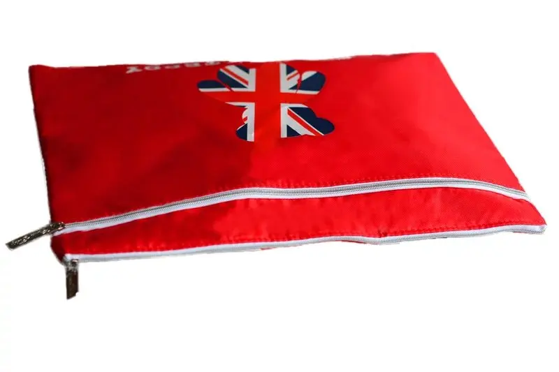 Вместительная сумка медведь с двойной молнией 35x25 см папка для документов