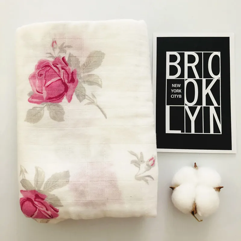 Муслиновое одеяло Dino s детское муслиновое пеленка из бамбука и хлопка банное