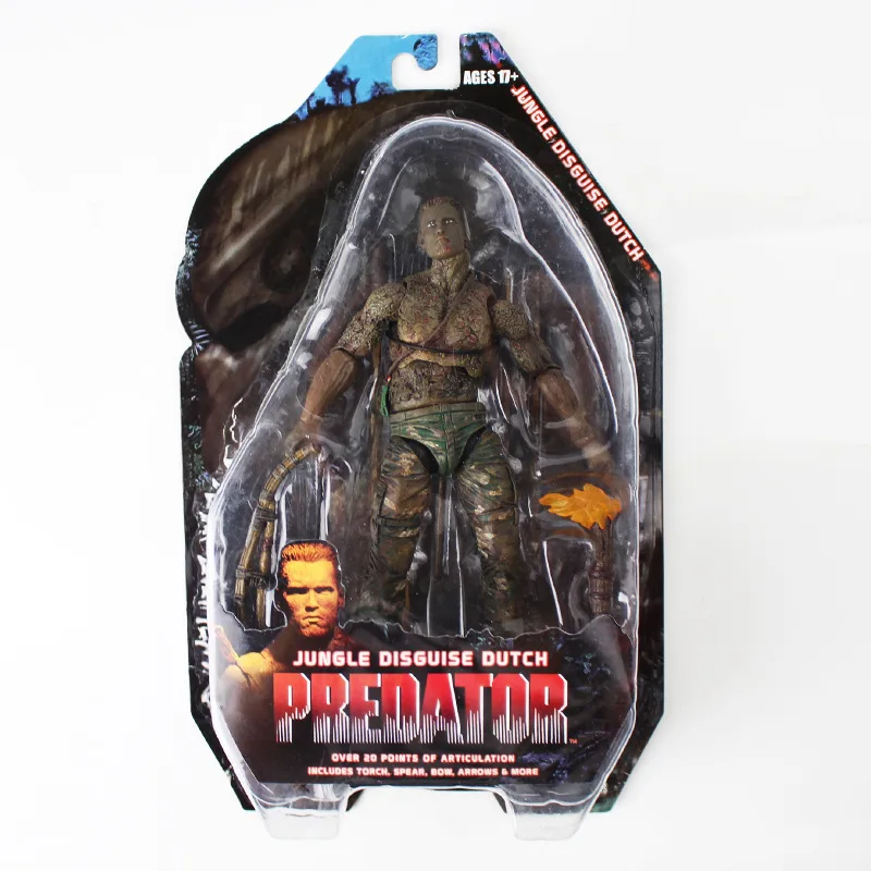 Инопланетянин NECA VS Predaors, фигурка, вода, появление, случай, голландские джунгли, маскировка, Голландская Коллекционная модель, игрушки - Цвет: Disguise Dutch