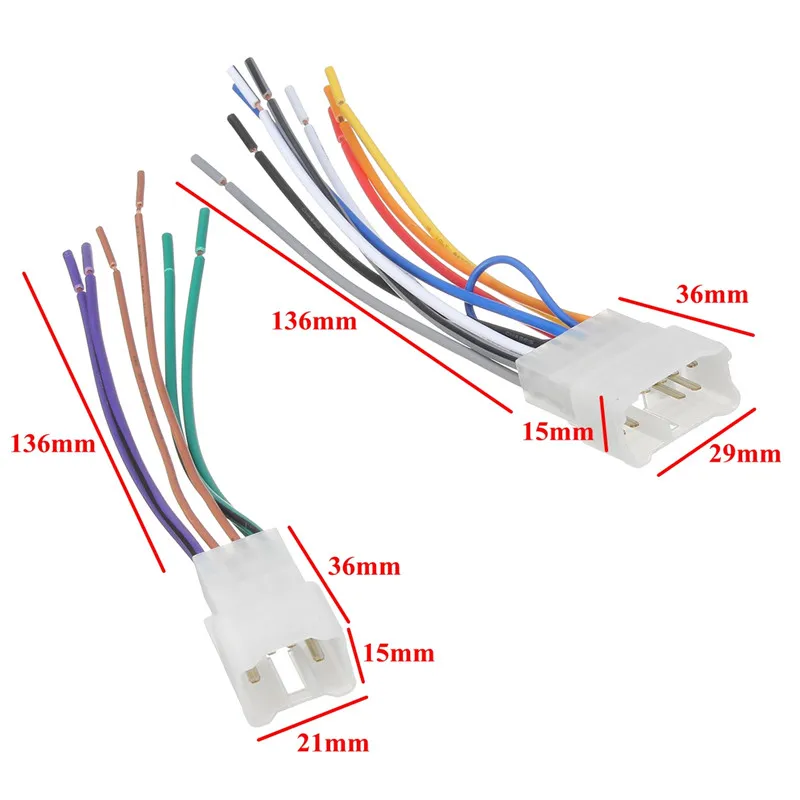 Универсальный автомобильный стереопроигрыватель 2 шт. CD плеер радио провод