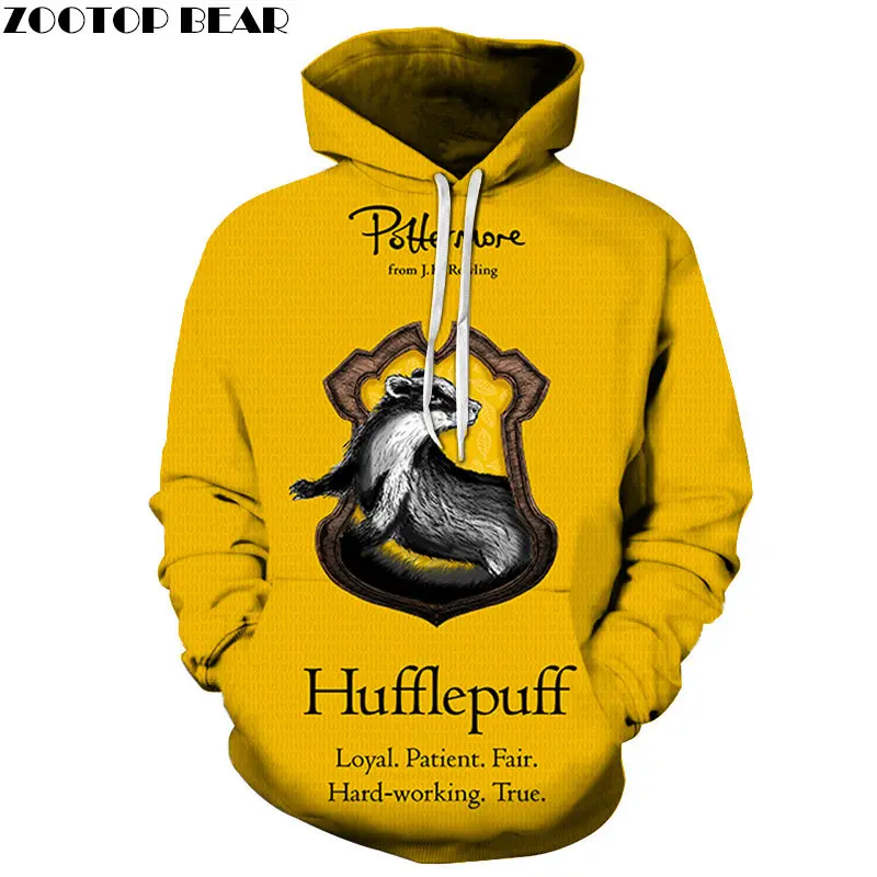 Толстовка мужская с капюшоном Повседневная Уличная одежда длинным рукавом 3D