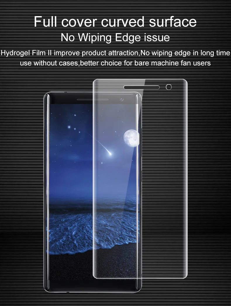 IMAK Для Nokia 8 Sirocco защита экрана полное покрытие гидрогель II Защитная пленка для Nokia 8 Sirocco не стекло