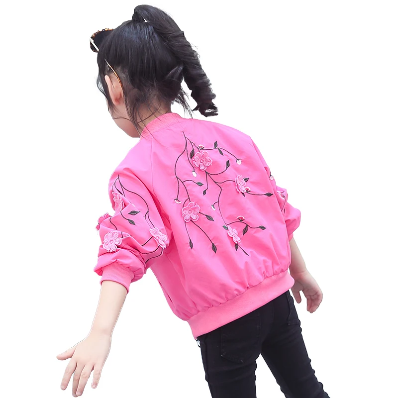 spring and autumn coat three-dimensional flowers embellished embroidery to satisfy the girl's princess dream. | Детская одежда и
