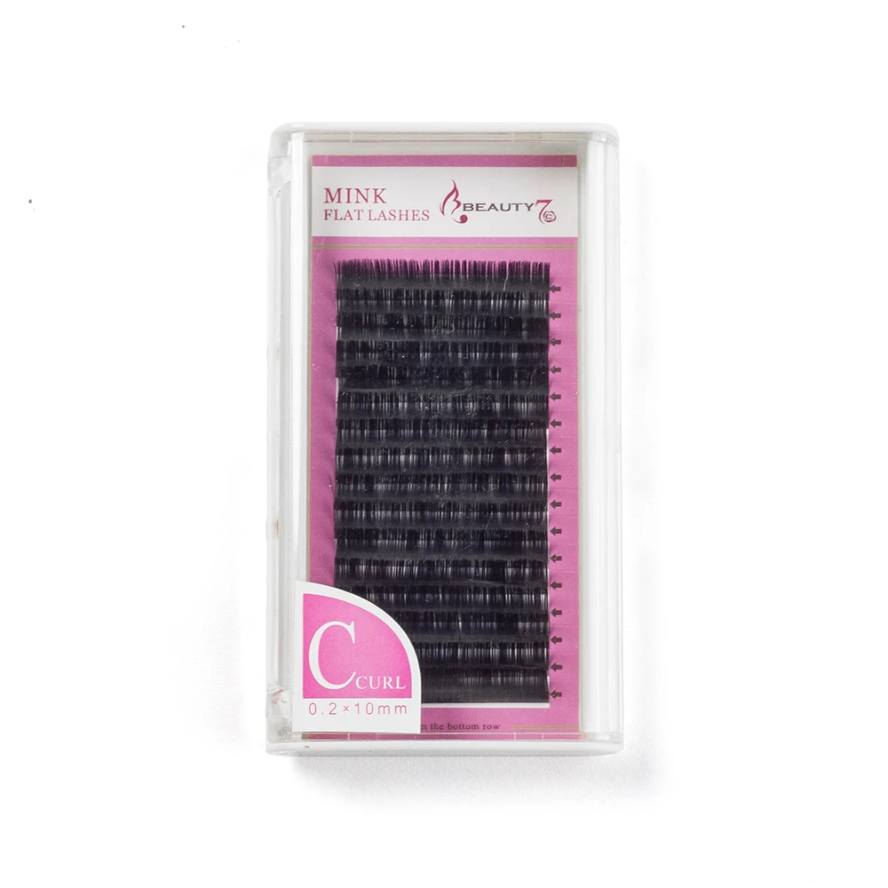 10 мм Beauty7 C Curl толщиной 0.20 мм 7-14 мм легкий ресницы длинные Handmade природных Индивидуальный ресницы Макияж ресниц расширение ресницы для наращивания ресницы накладные ресницы - Длина: 10 мм