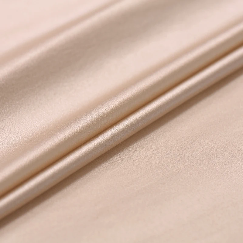 Solid color silk georgette satin fabric 12mm drape micro perspective clothing dress wholesale cloth | Дом и сад