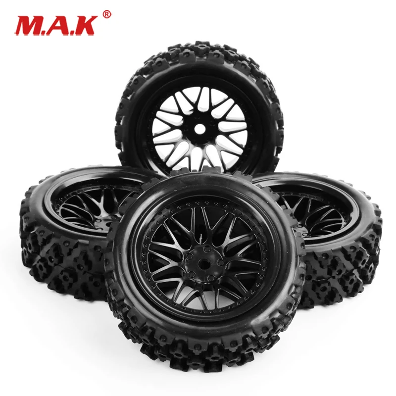 4 шт./компл. резиновые шины колесо 12 мм Hex Rally Racing 1/10 радиоуправляемые внедорожные