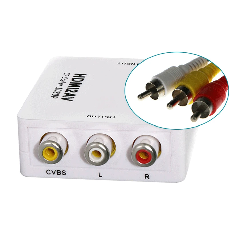 Felkin HDMI в AV/RCA CVBS адаптер 1080P видео конвертер HDMI2AV адаптер конвертер коробка поддержка NTSC PAL выход для ПК HDTV DVD