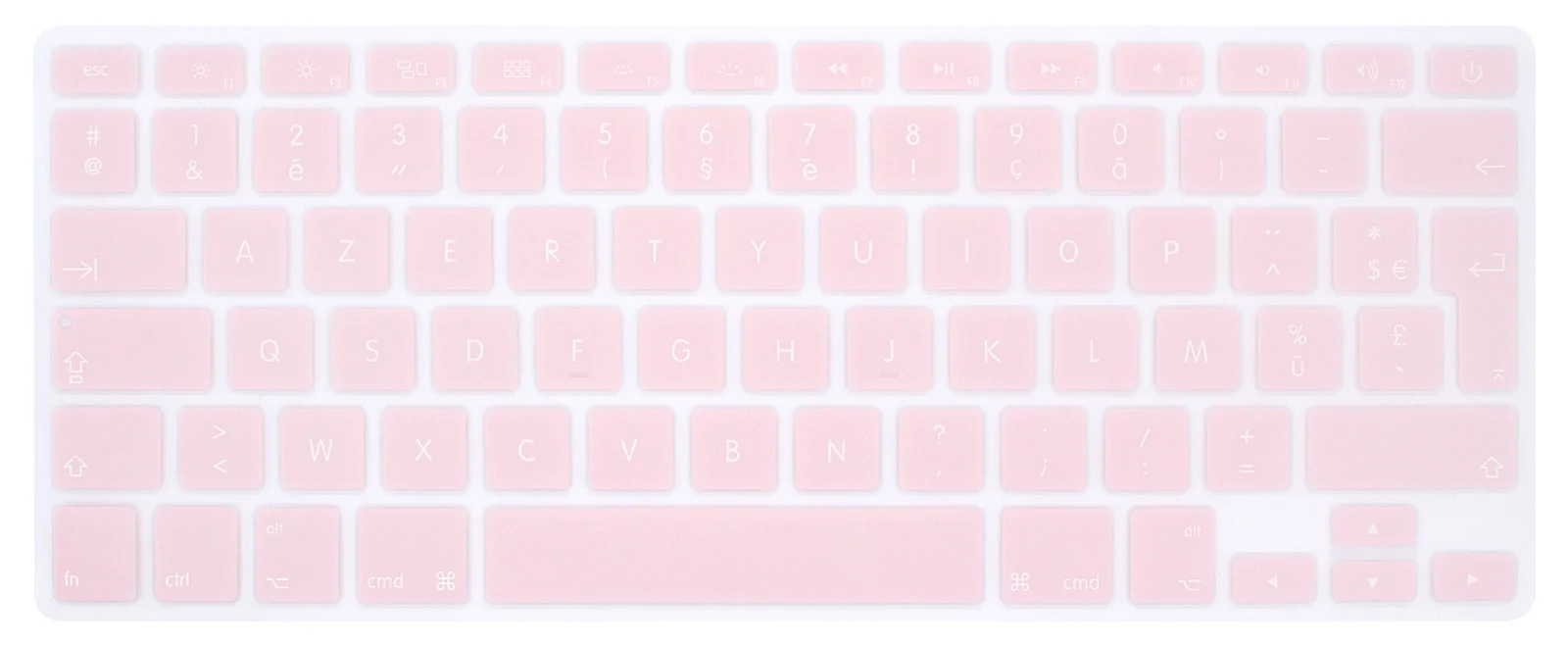 Quartz pink HRH Горячая AZERTY мягкий французский силиконовый чехол для клавиатуры для Mac Book Air Pro 13 1" 17" с дисплеем retina Версия ЕС - Цвет: Quartz pink