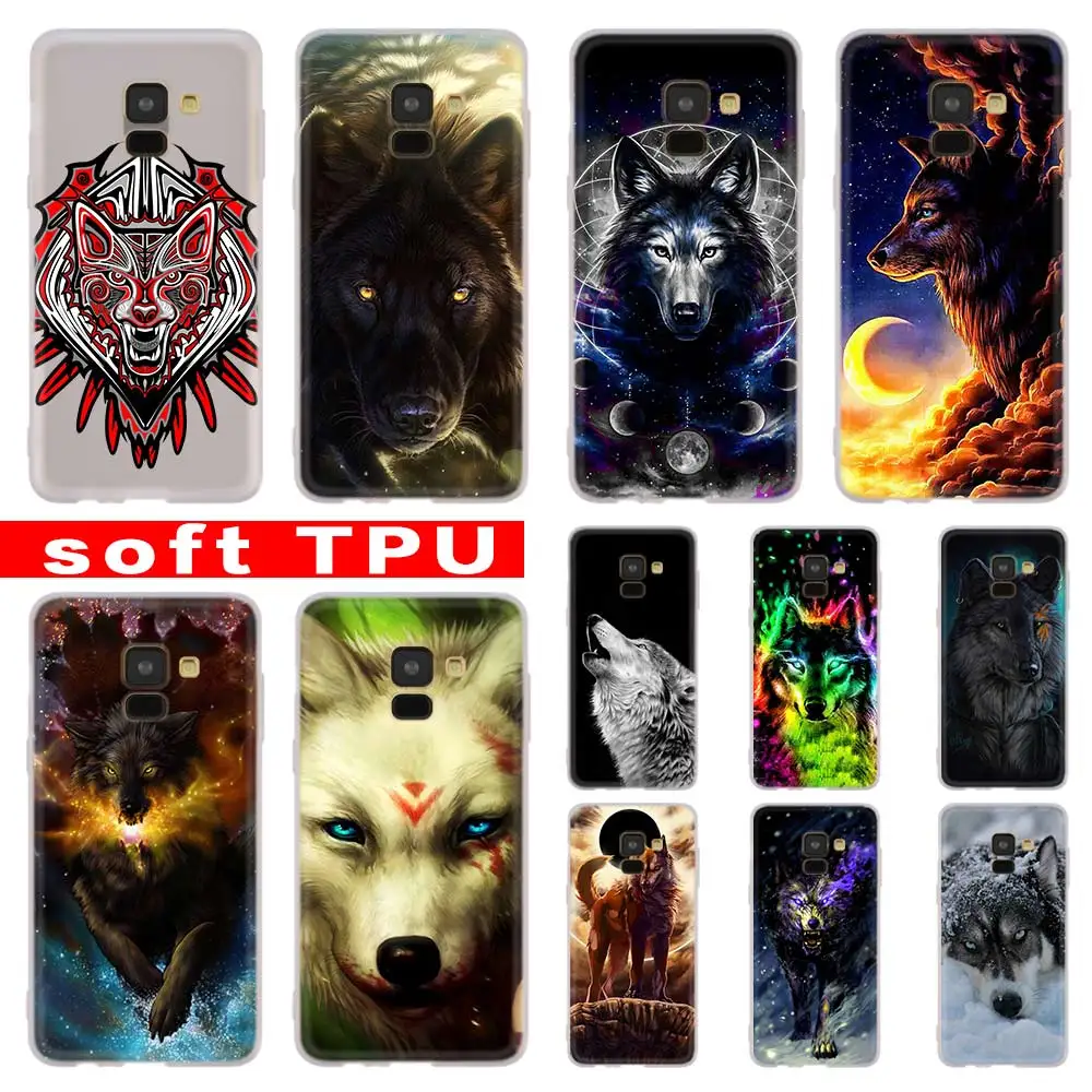 Fierce Snow волк чехол для Samsung Галактики A12/A20/A51/A70/A20s/A21s/A32/A50/A50s/A42/A52/A72 5G A8 A7 A6 2018