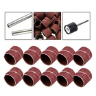 Аксессуары Dremel зернистость 80 # шлифовальные ленты 10 шт.компл. + 3,17 мм шлифовальный барабан оправка роторный инструмент сверла для ногтей электрические инструменты